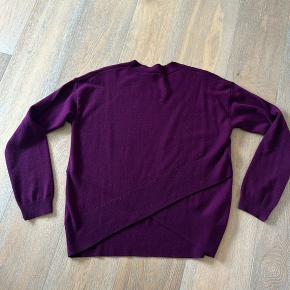 A.L.C. purple cross back  sweater size Small - Picture 3 of 4